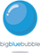 Logo for the Big Blue Bubble company
